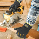HANDLANDY Leather Work Gloves for Men & Women, Reinforced Durable Garden Gloves, Cowhide Working Glove for Gardening by GreenHaven Gardens