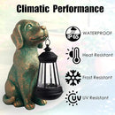 Dog Garden Statues with Solar Lantern Outdoor Decor-Dog Solar Figurines Lights Decorations for Patio Yard Lawn Ornaments-Gifts for Birthday Easter Housewarming by CozyNest Decor