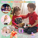 FLUESTON Mini Karaoke Machine for Kids Adults, Portable Bluetooth Speaker with 2 Wireless Microphones, Birthday Kids Gifts Toys for Girls Ages 3, 4, 5, 6, 7, 8, 9,10,11,12+ Years Old by TinyTreasures Baby Boutique