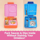 Silicone Dips Containers Compatible with OmieBox, 4 Pack Salad Dressing Container To Go for Most Bento Lunch Box, Small Snack Condiment Container with Lids for kids by TinyTreasures Baby Boutique