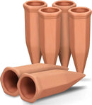Large Terracotta Plant Watering Spikes, Automatic Plant Waterer Outdoor | Indoor Use, Vacation Clay Watering Devices System, Slow Release Self Watering Planter Insert, 6 Pack by CozyNest Decor