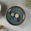 Ceramic Fruit Bowl for Kitchen Counter,Decorative Pedestal Bowl for Table Countertop,Large Footed Serving Bowl,10.2 Inch (peacock Green) by CozyNest Decor
