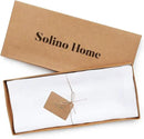 Solino Home Linen White Table Runner 144 Inches Long - 100% Pure Linen Extra Long Table Runner 14 x 144 Inch for Fall, Autumn, Halloween, Thanksgiving - Fete by CozyNest Decor