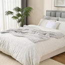 Esterra Chunky Knit Blanket Throw 60"x80", 100% Hand Knitted Chenille Throw Blanket, Cozy Soft Thick Cable Knit Throw Large Rope Knot Crochet Throw Blanket for Sofa Couch Bed, Light Gray by CozyNest Decor