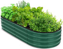 Utopia Home Galvanized Raised Garden Bed, 4 by 2 by 1 feet Lightweight Planter Boxes Outdoor with Easy Assembly, Large Garden Bed for Vegetables, Fruits, Flowers, Green by GreenHaven Gardens