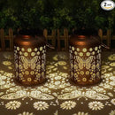 2 Pack Butterfly Solar Lanterns Outdoor Waterproof - Hanging Butterflies Solar Lights Garden Decor, Birthday Gifts for Women, Mom, Mothers Day Gifts, Outdoor Decor for Patio, Yard by GreenHaven Gardens