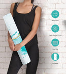 Non Slip Yoga Mat TPE Workout Mat for Men Women, Thick Workout Mat with Carrying Strap, Fitness Mats for Exercise, Yoga, Fitness, Pilates, Floor Workouts (72" x 24" x 6mm) by TinyTreasures Baby Boutique