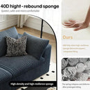 LoveSeat Cloud Couch Modular Sectional Sofa for Living Room,Modern Sofa with Deep Seat，2 Seater Boneless Couch with Ottoman,Comfy Upholstered Couches for Apartment, Studio, Office,Bedroom，Blue by CozyNest Decor