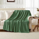 Joydeco Chunky Cable Knit Throw Blanket, Lightweight 100% Cotton Soft Cozy Throw Twin Blanket for Couch Bed and Sofa, Rustic Breathable Farmhouse Blanket Gift for Women Men(Olive Green, 60"x80") by CozyNest Decor