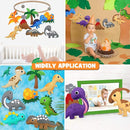 CiyvoLyeen Dinosaur Sewing Craft Kit DIY Kids Craft and Sew Set for Girls and Boys Educational Beginners Sewing Stuffed Animal Felt Plush Ornaments Set of 14 Sewing Kits for Kids Age 8 9 10 11 12 by TinyTreasures Baby Boutique