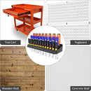 UNITEDPOWER Screwdriver Holder, Wall Mount Storage Rack Organizer for Workshop, Shed, Garage, Home, Stores up to 32 Screwdrivers or Small Tools by GreenHaven Gardens