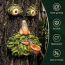 Tree Face Decor Outdoor,Whimsical Outdoor Art with Bird Feeder,Tree Hugger Bark Ghost Face Decoration Funny Yard Art,Garden Creative Decoration (8 INCH) by CozyNest Decor