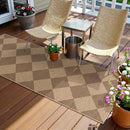 Lahome Checkered Easy Jute Runner Rug, 2x6 Kitchen Mats for Floor Non Slip Washable Entryway Runner, Checkerboard Nature Indoor Outdoor Carpet for Hallway 6ft Entry by CozyNest Decor