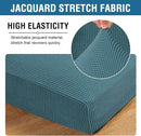H.VERSAILTEX Super Stretch Individual Seat Cushion Covers Sofa Covers Couch Cushion Covers Slipcover Sets Thick Jacquard Textured Twill Fabric (2 Piece Medium Sofa Cushion Covers, Storm Blue) by CozyNest Decor