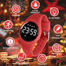 Kids Watches for Girls Boys Digital Sport Watch with Step Counter Pedometer Vibration Alarm Clock, No App Waterproof Fitness Tracker Kids Watch Boys Girls Teens Students Ages 5-16 by TinyTreasures Baby Boutique