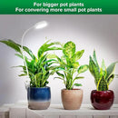 SANSI Grow Lights for Indoor Plants, Pot Clip LED Plant Light for Growing Full Spectrum, Plant Growing Lamp with 4-Level Dimmable, Auto On Off 3 6 12 Hrs Timer for Pot Plants, White 10W 1-Pack by GreenHaven Gardens
