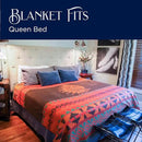 Beacon Blankets Southwestern Chief Henry Native American Design Throw - 90" x 90" Blanket Only - Premium Plush Blanket Can be Used for Queen or King Size Bed by CozyNest Decor