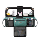 TOPDesign Universal Baby Stroller Organizer, Double Stroller Caddy with Detachable Mesh Bag & Heightened Insulated Cup Holders & Non-Slip Secure Hooks Accessories, Fits Most Strollers (Green) by TinyTreasures Baby Boutique