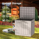 DRATO Deck Boxes, 31 Gallon Outdoor Storage Box for Patio Cushion, Sports Equipment, Garden Tools, Waterproof and UV Resistant, Lockable (Grey) by CozyNest Decor