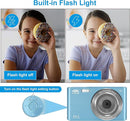 Digital Camera for Teens, FHD 4K 44MP with 64GB SD Card, 16X Digital Zoom, Compact Point Shoot Camera Blue by TinyTreasures Baby Boutique