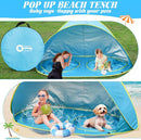 Baby Beach Tent-2 Pools Pop Up UPF 50+ Sunshade with Carry Bag, Portable for Travel,Beach,Camping,Indoor by TinyTreasures Baby Boutique