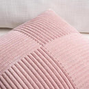 Fancy Homi 2 Packs Blush Pink Decorative Throw Pillow Covers 18x18 Inch for Living Room Couch Bed, Rustic Farmhouse Boho Home Decor, Soft Corss Corduroy Patchwork Textured Square Cushion Case 45x45 cm by CozyNest Decor