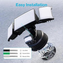 Olafus 65W Motion Sensor Outdoor Light, 2 Pack LED Security Light 6000LM, 6500K Exterior Motion Flood Light with 3 Adjustable Heads, for Outside Garage, Yard, Patio, IP65 Waterproof, Black by GreenHaven Gardens
