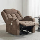 Power Lift Recliner Chair for Elderly with Massage and Heat, Reclining Sofa Chair with USB & Type-C Ports and Cup Holders, L1188(Brown) by CozyNest Decor
