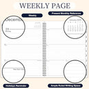 2026 Planner - 9” × 11”, 2026 Weekly and Monthly Planner, from JAN. 2026 to DEC. 2026, Inner Pocket, Premium Paper, Twin-wire Binding, Make Your Life Productive - Black by TinyTreasures Baby Boutique