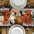Artoid Mode Jack-O'-Lantern Pumpkin Ghost Spider Web Halloween Table Runner,Holiday Kitchen Dining Table Decoration for Home Party Decor 13 x 72 Inch by CozyNest Decor
