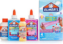 Elmer’s Neon Sky Slime Kit, Slime Supplies Include Transparent Color Liquid Glue, Crunchy Slime Activator, Cherry Limeade Slime Activator, 4 Count by TinyTreasures Baby Boutique