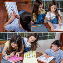 Activity Book for Girls and Boys - Premium Case Includes Large 60-page - 420 Stickers, Rainbow Scratch Papers, Reusable Stickers, Coloring Pencils, Numbers and Letters Stencil - Educational Toys Gift by TinyTreasures Baby Boutique
