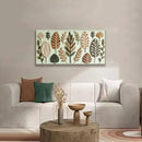 Boho Wall Art Chic Home Wall Art Modern Bohemian Feather Green Canvas Wall Art Decor For Apartment Dorm Living Room Bedroom Nursery Backdrop 20"W X 40"L Ready To Hanging by CozyNest Decor