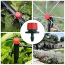 JOPARY 100FT PVC Hose DIY Automatic Flower Waterer Drip Irrigation Kit,Balcony Flower Pot Watering, Smart Watering Drip Irrigation, Irrigation Tubing Hose Adjustable Nozzle Emitters Barbed Fittings by GreenHaven Gardens