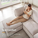 Modular Sectional Sofa, Convertible Couch Modular Sofa Without Ottoman, Sectional Sofas for Living Room Small Apartments by CozyNest Decor