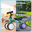 Colorful Lighting Baby Balance Bike Toys for 1 Year Old Boy Girl Gifts, 10-36 Month Toddler Balance Bike, No Pedal 4 Silence Wheels & Soft Seat First Riding on Toys, 1st Birthday Gifts by TinyTreasures Baby Boutique
