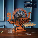 ROKR 3D Wooden Puzzle for Adults, 3-Hour Build, Viking Dragon Ship with LED Lights, Model Kits for Adults to Build, Ideal Gift for Boys and Men by TinyTreasures Baby Boutique