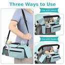Accmor Universal Stroller Organizer with Insulated Cup Holder Detachable Phone Bag and Shoulder Strap,Stroller Bag Caddy Organizer Accessories Fits for Uppababy, Baby Jogger, Britax Strollers by TinyTreasures Baby Boutique