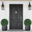 Ogrmar 2 PCS 13.7 inch 2 Layers Artificial Plant Topiary Ball Faux Boxwood Decorative Balls for Backyard, Balcony,Garden, Wedding and Home Décor (13.7 Inch)