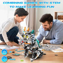 STEM Building Toys for Kids 6-14, Remote & APP Controlled 3in1 STEM Dinosaur Motorcycle Robot Building Kit for Kid with Music Spray, 646 Pcs Building Blocks Set Birthday Xmas Gift Ideas for Boys Girls by TinyTreasures Baby Boutique
