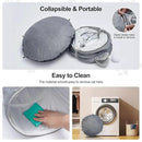 Odoland Summer Linen Cat Tunnels for Indoor Cats with Cooling Central Cat Bed, Interactive Cat Toys Detachable Soft Mat and Variety Kitty Toy Set Grey by CozyNest Decor