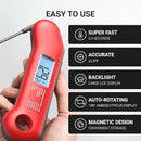 Professional Meat Thermometer Digital, Ultra-Fast 0.5 Sec Instant Read, NIST Certified ±0.5°F Accuracy, 100% Waterproof, Auto-Rotating Backlit Display, Lift-to-Wake, for BBQ/Cooking/Candy by TinyTreasures Baby Boutique