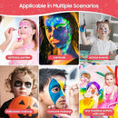 Pintada 42 Color Face Painting Kit for Kids - Non Toxic Water Activated Face Paint Palette With Stencils, Brush, Gems. For Carnival, Halloween, Costume Makeup and Any Creative Activity with Kids by TinyTreasures Baby Boutique