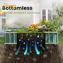 KING BIRD Raised Garden Bed 68"x 36"x 12" Galvanized Steel Metal Outdoor Garden Planter Box Kit with 2 Pairs of Gloves (Green) by GreenHaven Gardens