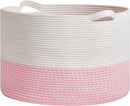 Extra Large Cotton Rope Basket 22" x 14"| Toy Basket by TinyTreasures Baby Boutique