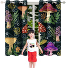 Mushrooms Curtains Panels for Kids Room Green Mushroom Blackout Curtains 63 inch Length for Kids Bedroom Living Nursery Room Grommet Top Thermal Insulated Curtains, 2 Pcs Panels, 82" x 63" by TinyTreasures Baby Boutique