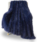 GONAAP Fuzzy Faux Fur Throw Blanket Dark Navy Super Soft Cozy Plush Fuzzy Shaggy Blanket for Couch Sofa Bed (Dark Navy, Throw(50"x60")) by CozyNest Decor