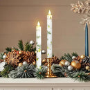Lemon Flameless Taper Candles with Remote and Timer Flickering Flame Battery Operated Taper Candles for Home Bedroom Wedding Party Fall Christmas Summer Decor 9.6" by CozyNest Decor