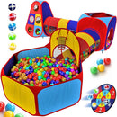 Playz 5pc Kids' Play Tents & Tunnels - Ball Pit for Toddlers, Basketball Hoop, Crawling Tubes, Pop-Up Playhouses, Baby Obstacle Course for Indoor or Outdoor Use by TinyTreasures Baby Boutique
