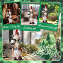 17 in Large Garden Gnome Statue with Solar Lights Sculptures Funny Triple Big Gnome Outdoor Patio Lawn Yard Balcony Garden Home Decor Gifts for Women Mom by CozyNest Decor